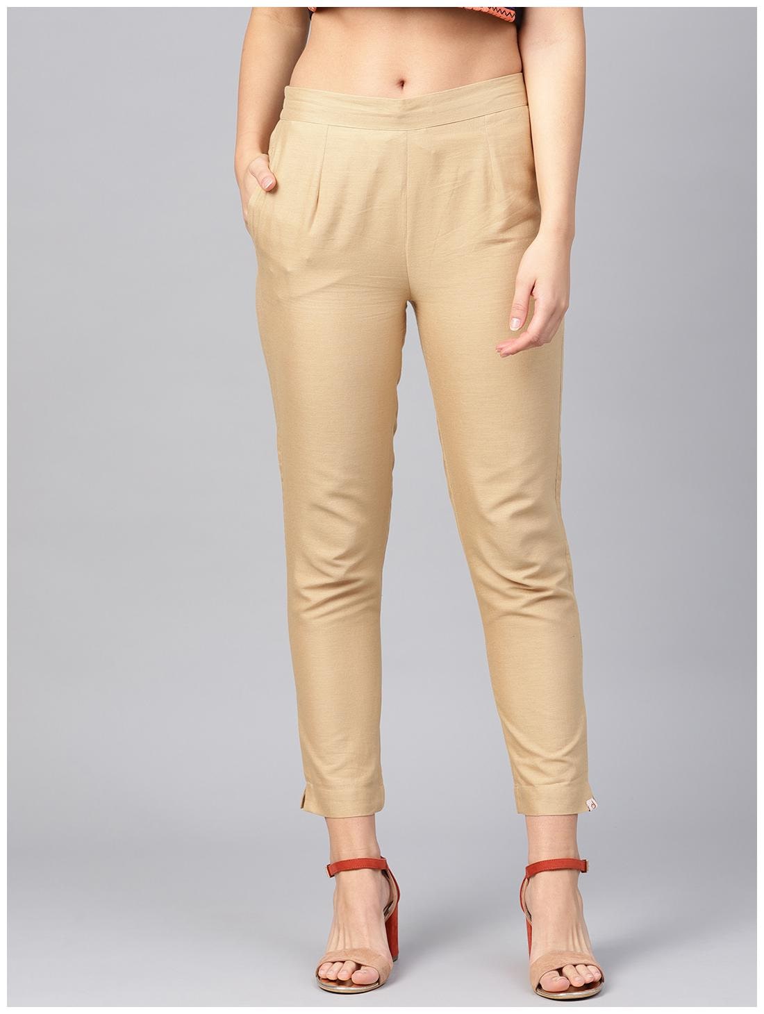 

Juniper Women Gold Slim fit Regular pants