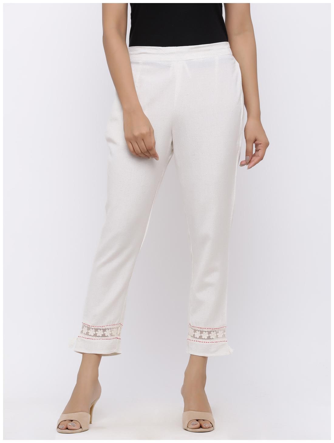 

Juniper Viscose Rayon Ethnic Pants - White