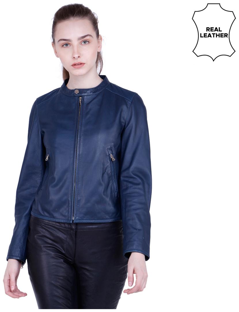 

Justanned Women Solid Regular Jacket - Blue