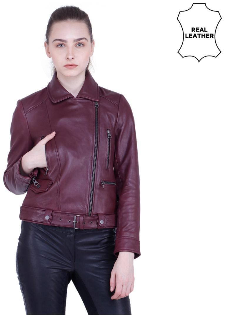 

Justanned Women Solid Regular Jacket - Red