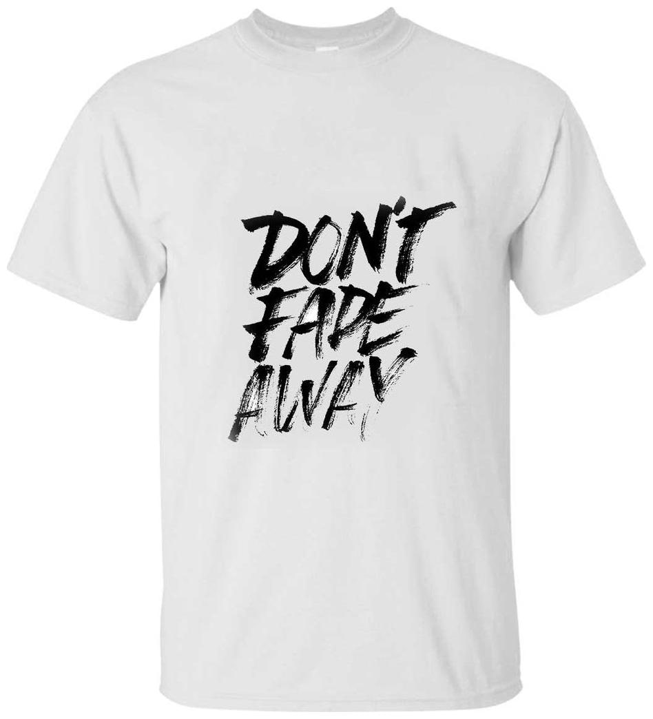 

Juvixbuy Men s Polyester Don t Fade Away Printed Round Neck T-shirt