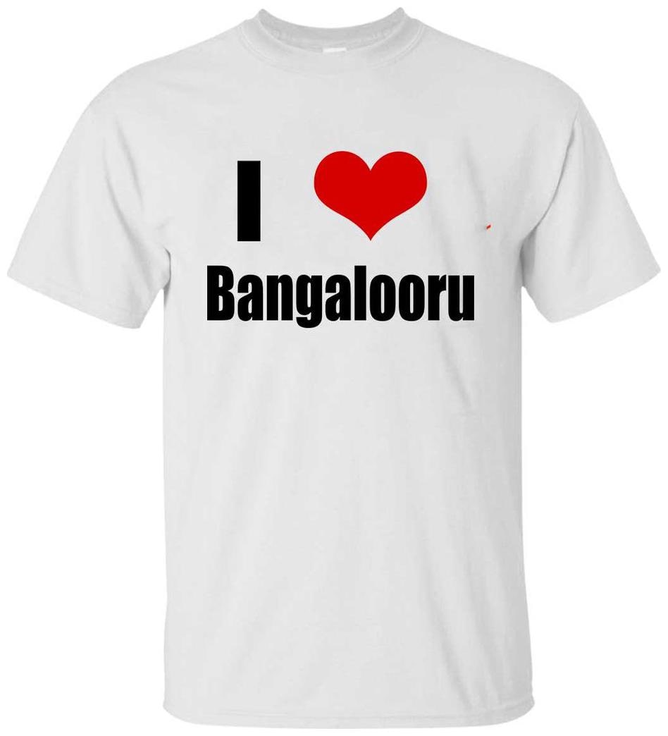 

Juvixbuy Men s Polyester I love Bangalooru Printed Round Neck T-shirt