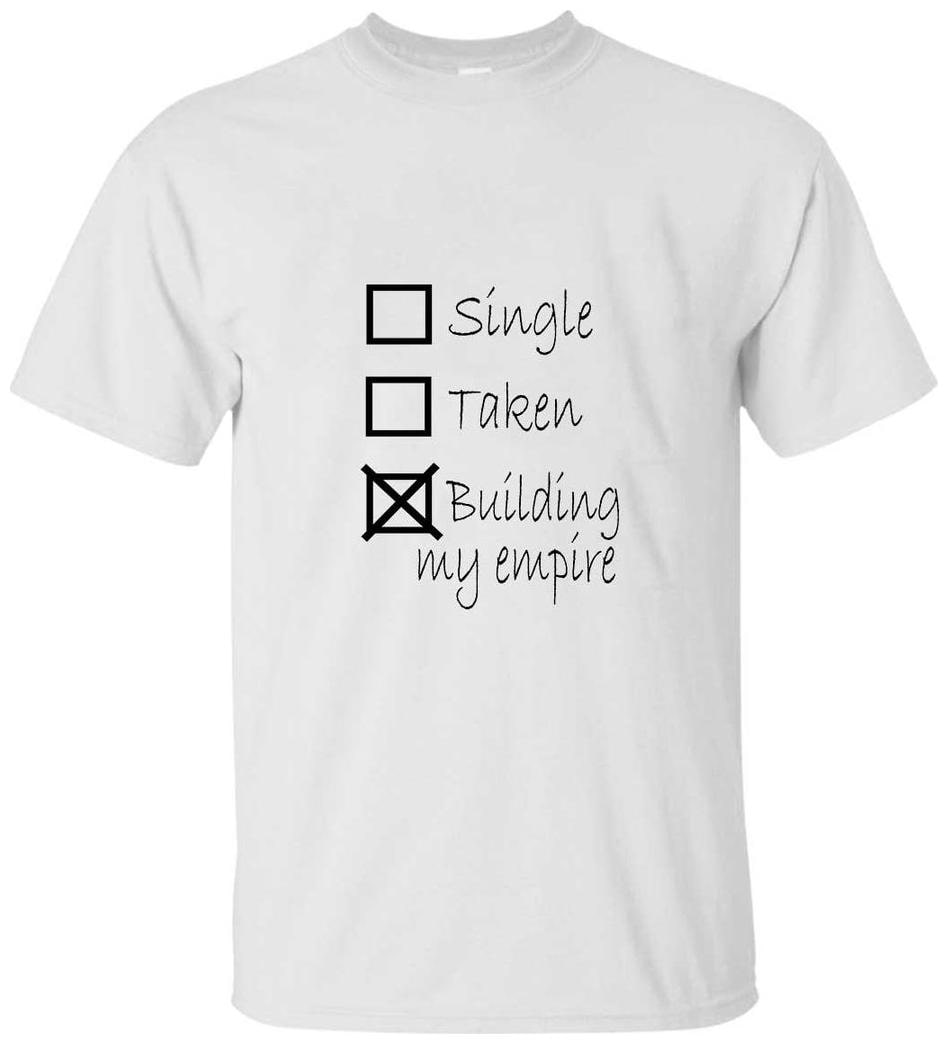 

Juvixbuy Men s Polyester Building My Empire Printed Round Neck T-shirt