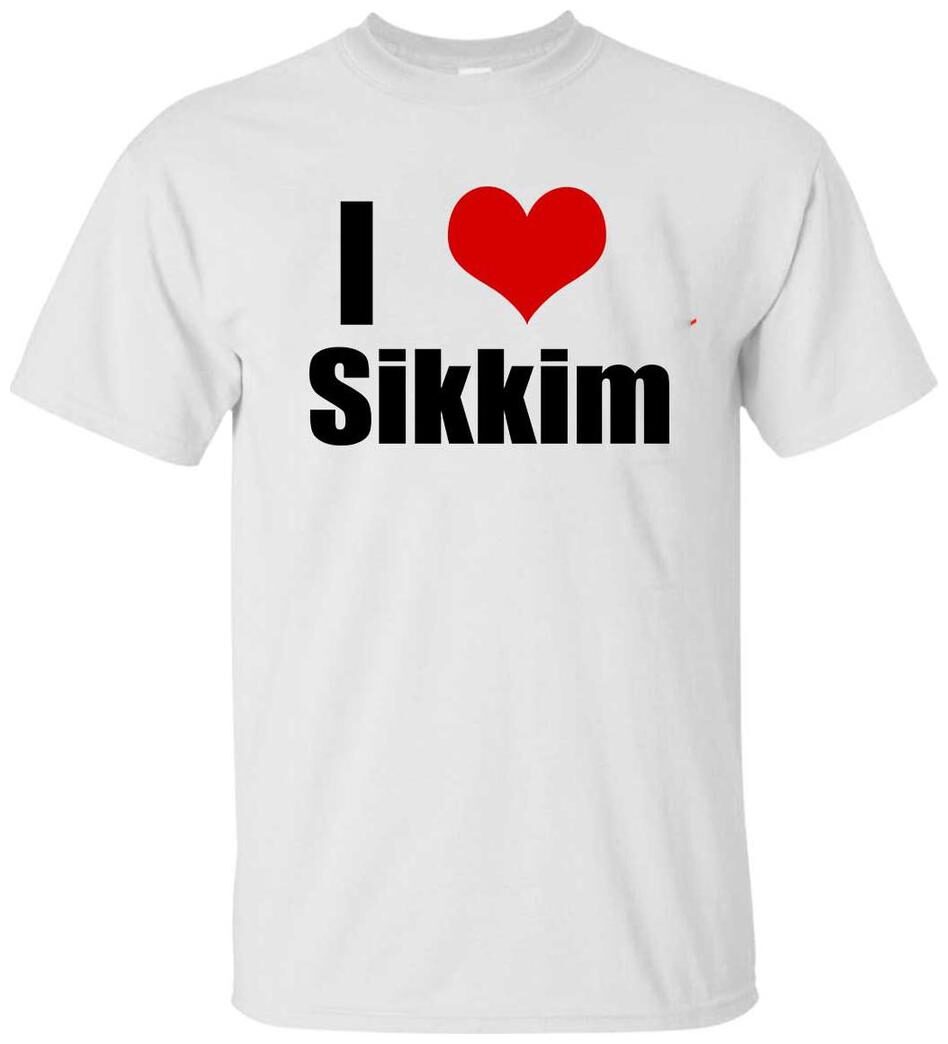 

Juvixbuy Men s Polyester I love Sikkim Printed Round Neck T-shirt