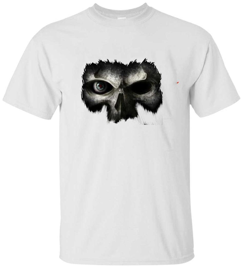 

Juvixbuy Men s Polyester Skull Printed Round Neck T-shirt