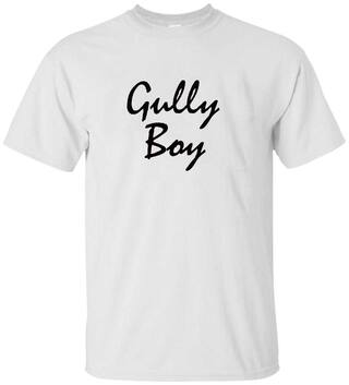 Juvixbuy Printed Gully Boy 01 Men's White Cotton Round Neck T-shirt