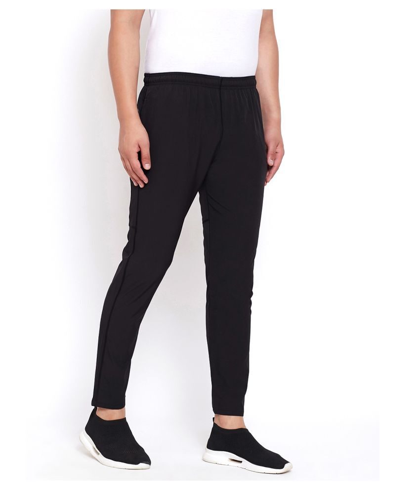 

JXN Men Black Solid Regular fit Track pants