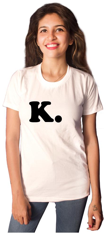 

indirage Women White Regular fit Round neck Cotton T shirt