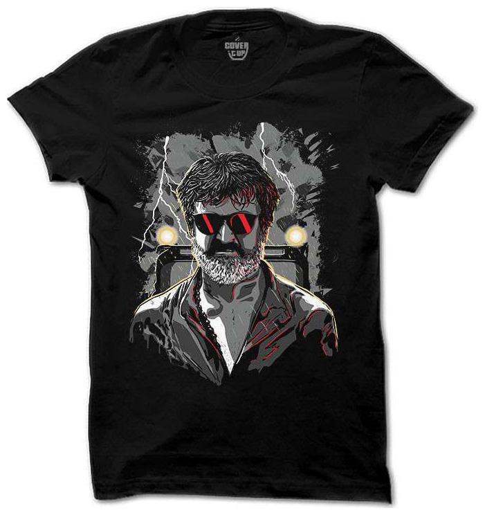 

Kaala Rajini Thunder Fighter Men s Black T Shirt