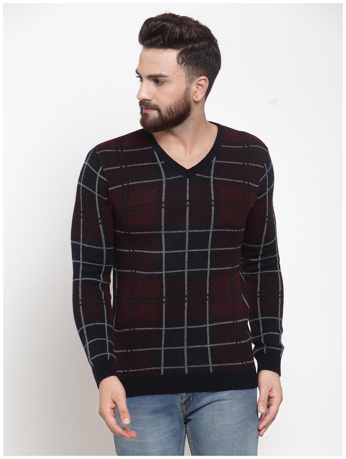 

Kalt Men Multi V neck Pullover