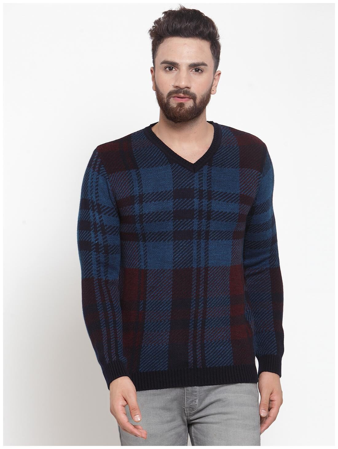 

Kalt Men Multi V neck Pullover