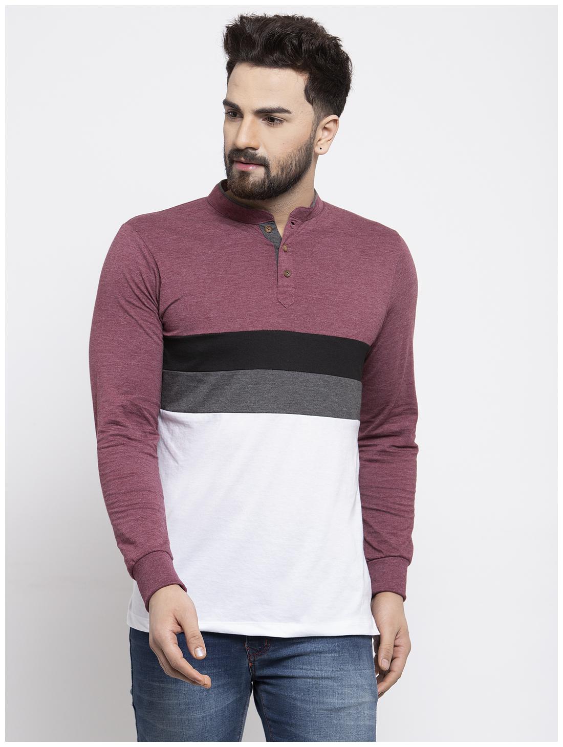 

Kalt Men Multi Regular fit Cotton Blend Henley neck T-Shirt - Pack Of 1
