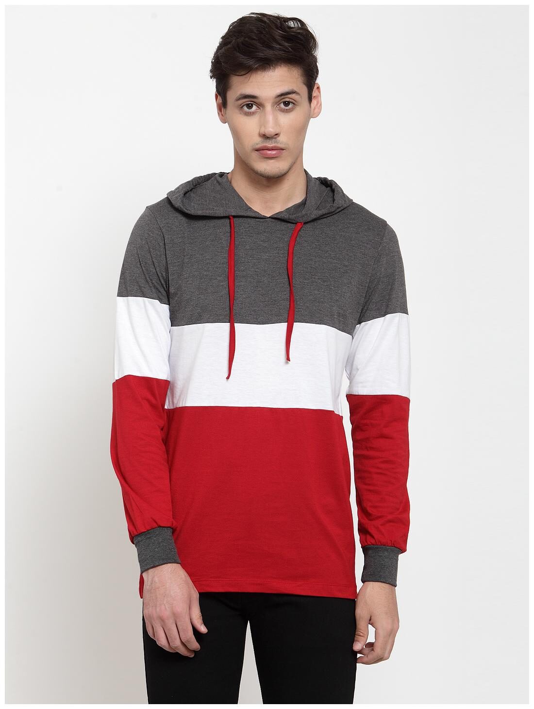 

Kalt Men Multi Regular fit Cotton Blend Hood T-Shirt - Pack Of 1