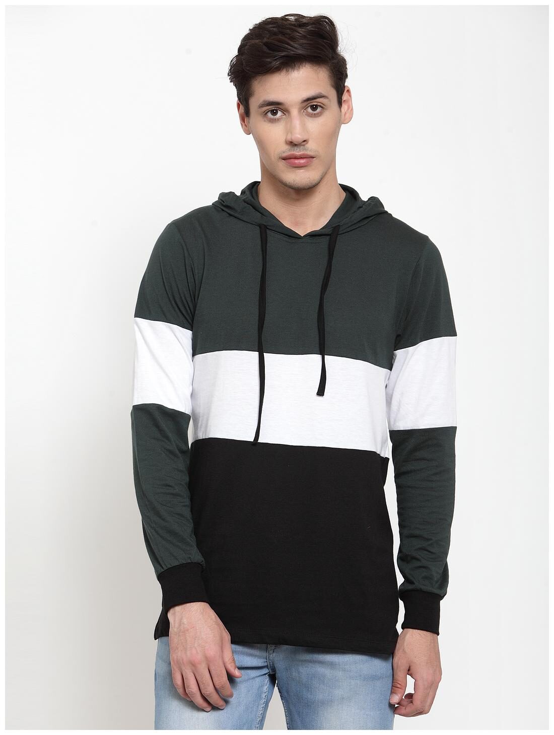 

Kalt Men Multi Regular fit Cotton Blend Hood T-Shirt - Pack Of 1