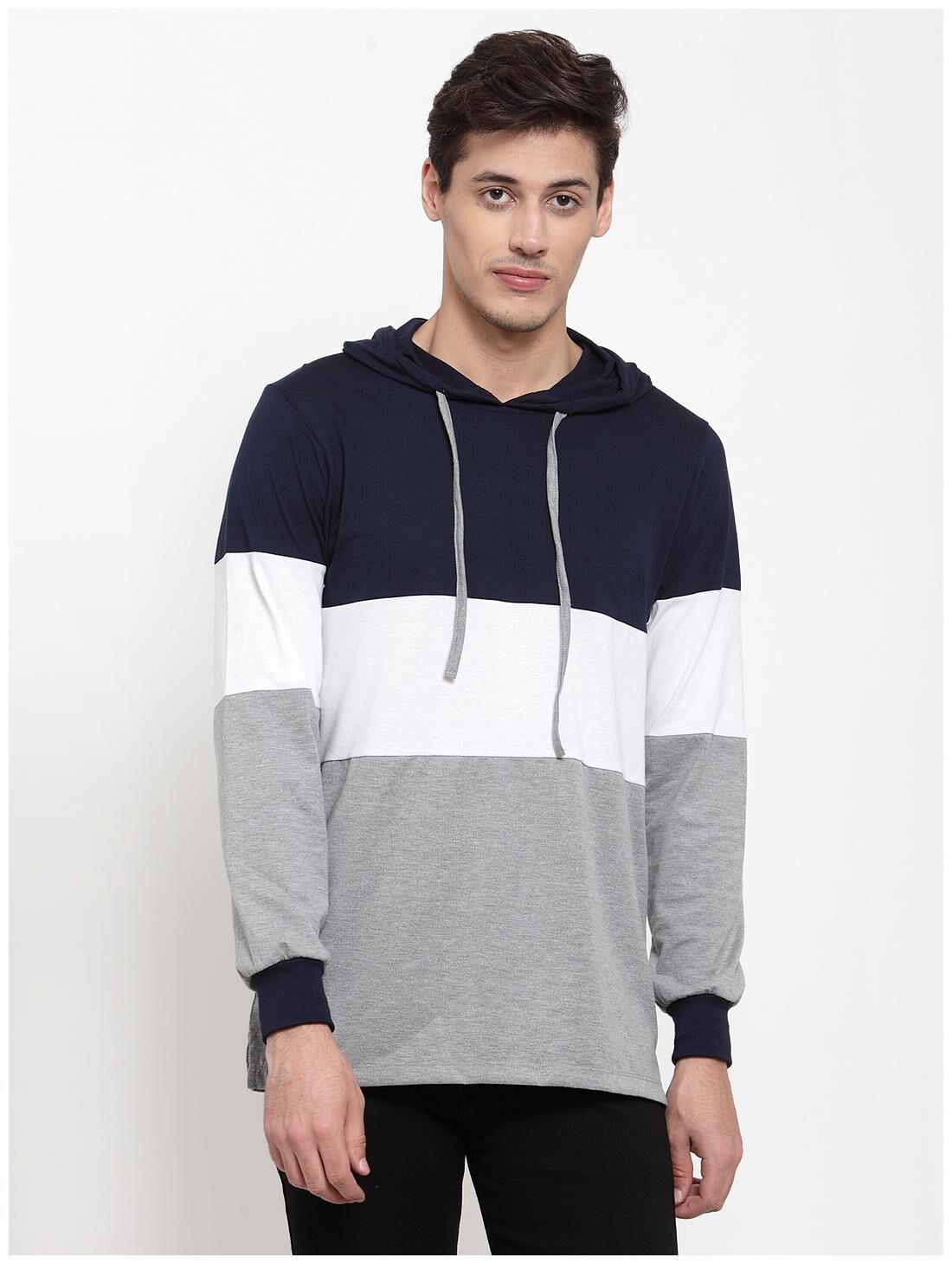 

Kalt Men Multi Regular fit Cotton Blend Hood T-Shirt - Pack Of 1