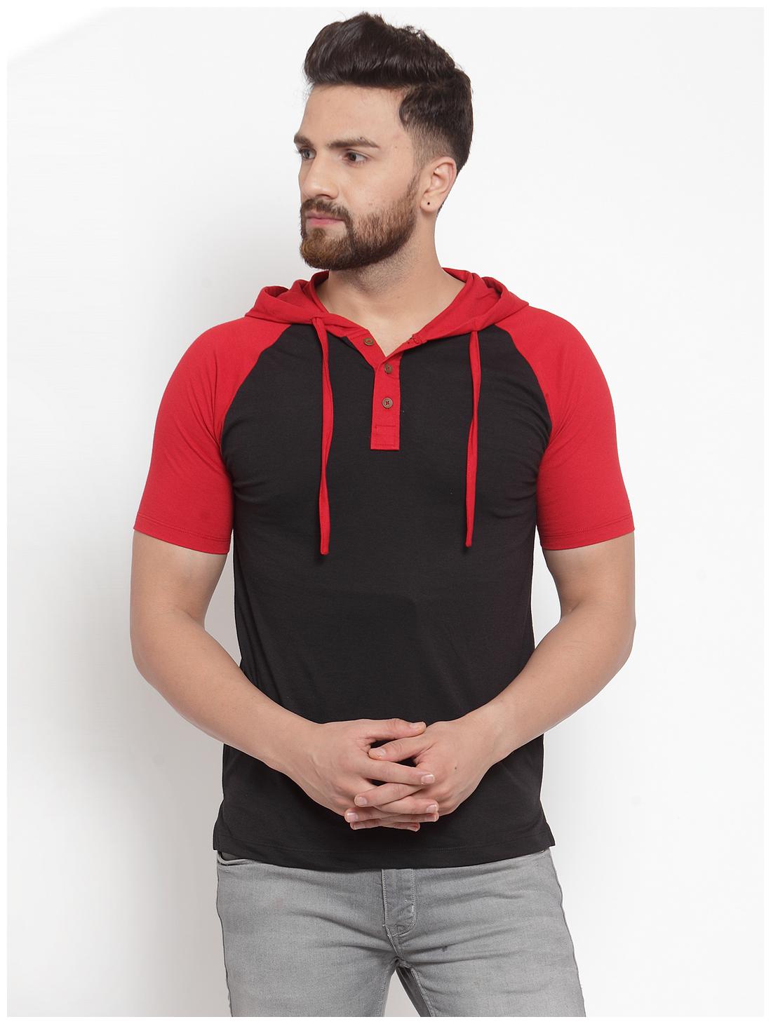 

Kalt Men Multi Regular fit Cotton Blend Hood T-Shirt - Pack Of 1