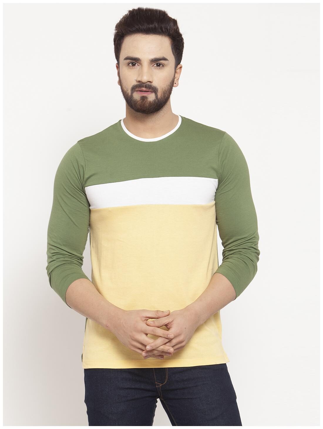 

Kalt Men Multi Regular fit Cotton Blend Round neck T-Shirt - Pack Of 1