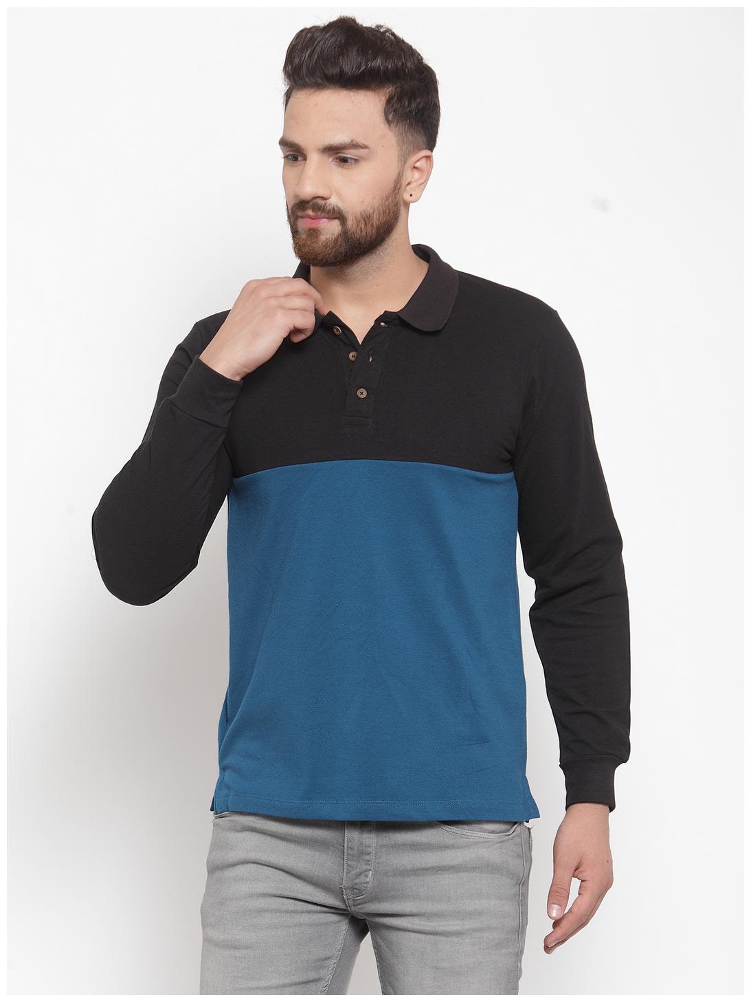 

Kalt Men Blue Regular fit Cotton Blend Polo collar T-Shirt - Pack Of 1