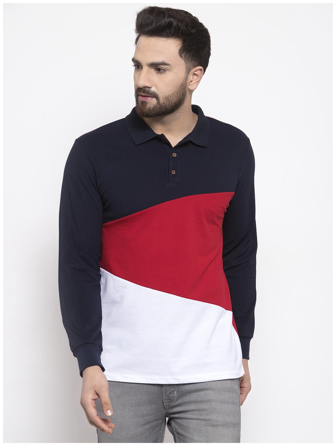 

Kalt Men Multi Regular fit Cotton Blend Polo collar T-Shirt - Pack Of 1