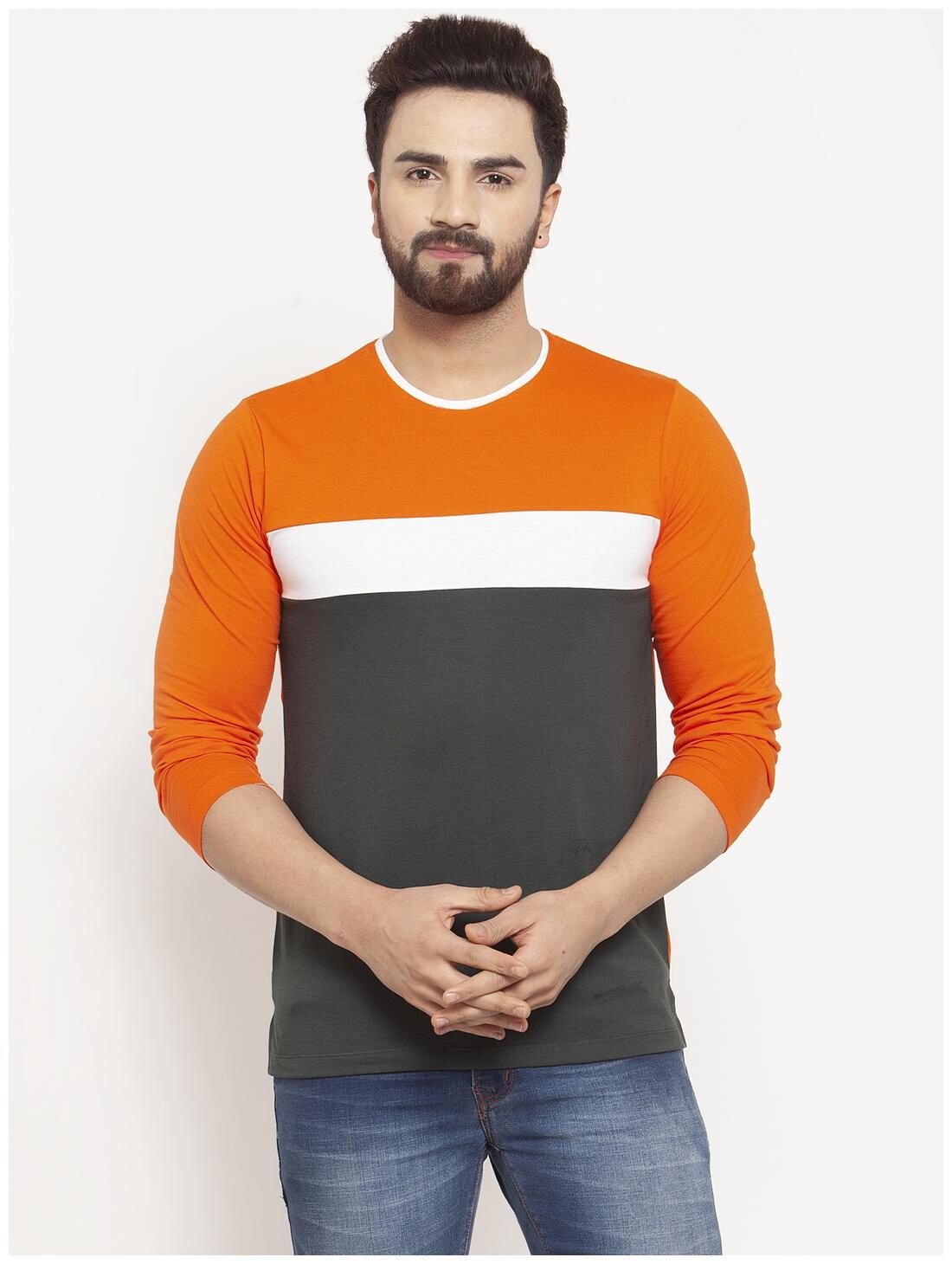 

Kalt Men Multi Regular fit Cotton Blend Round neck T-Shirt - Pack Of 1
