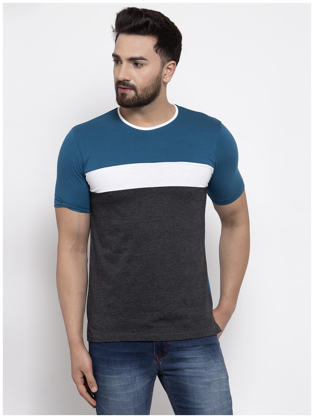 

Kalt Men Multi Regular fit Cotton Blend Round neck T-Shirt - Pack Of 1