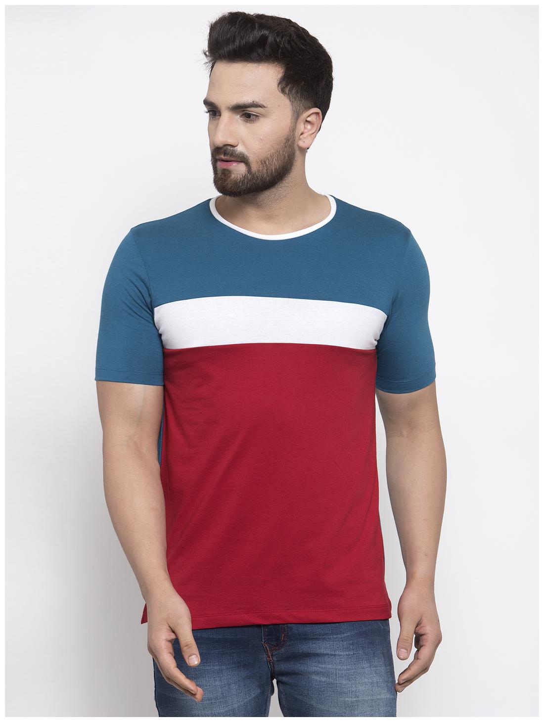 

Kalt Men Multi Regular fit Cotton Blend Round neck T-Shirt - Pack Of 1