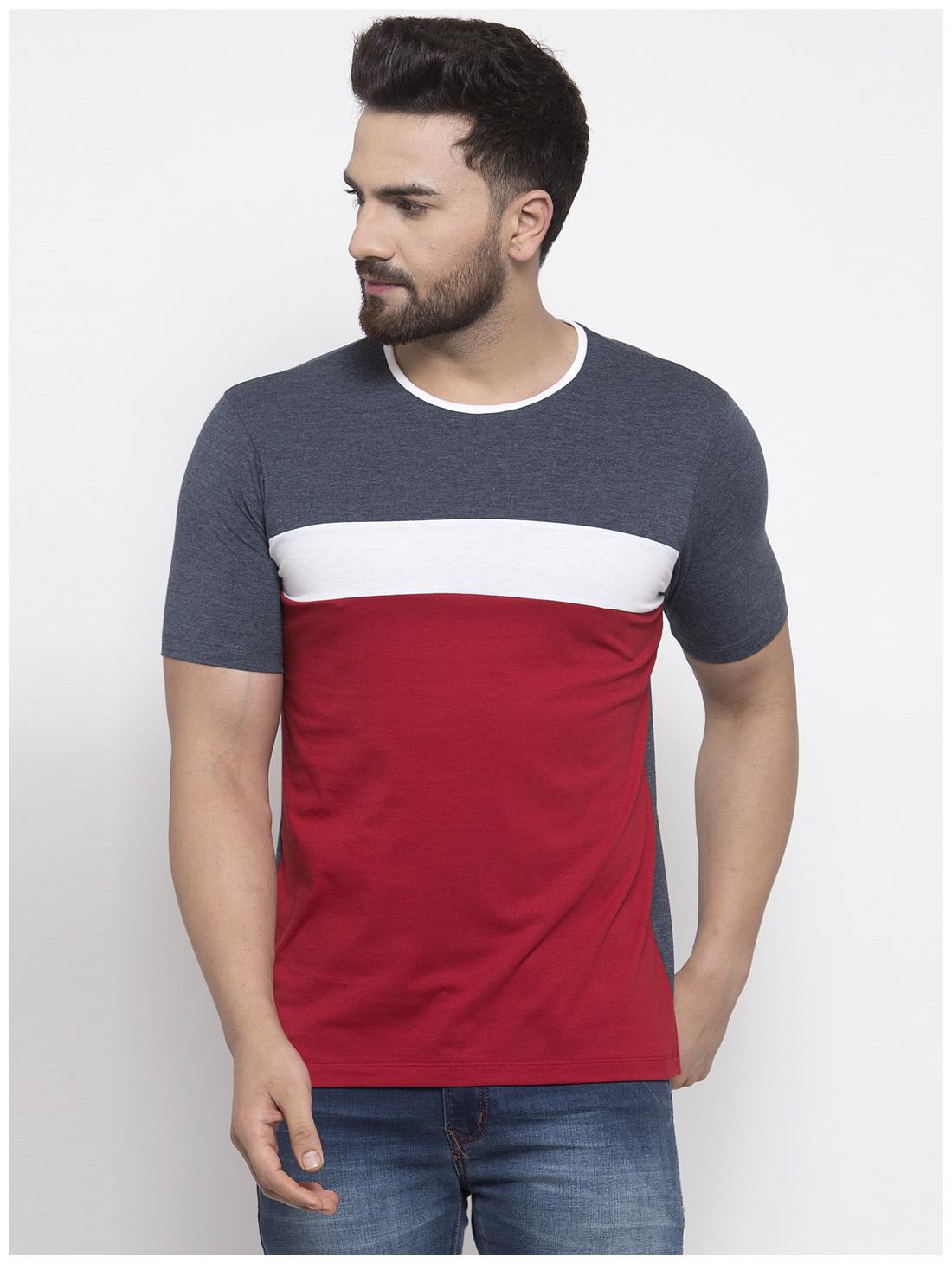 

Kalt Men Multi Regular fit Cotton Blend Round neck T-Shirt - Pack Of 1