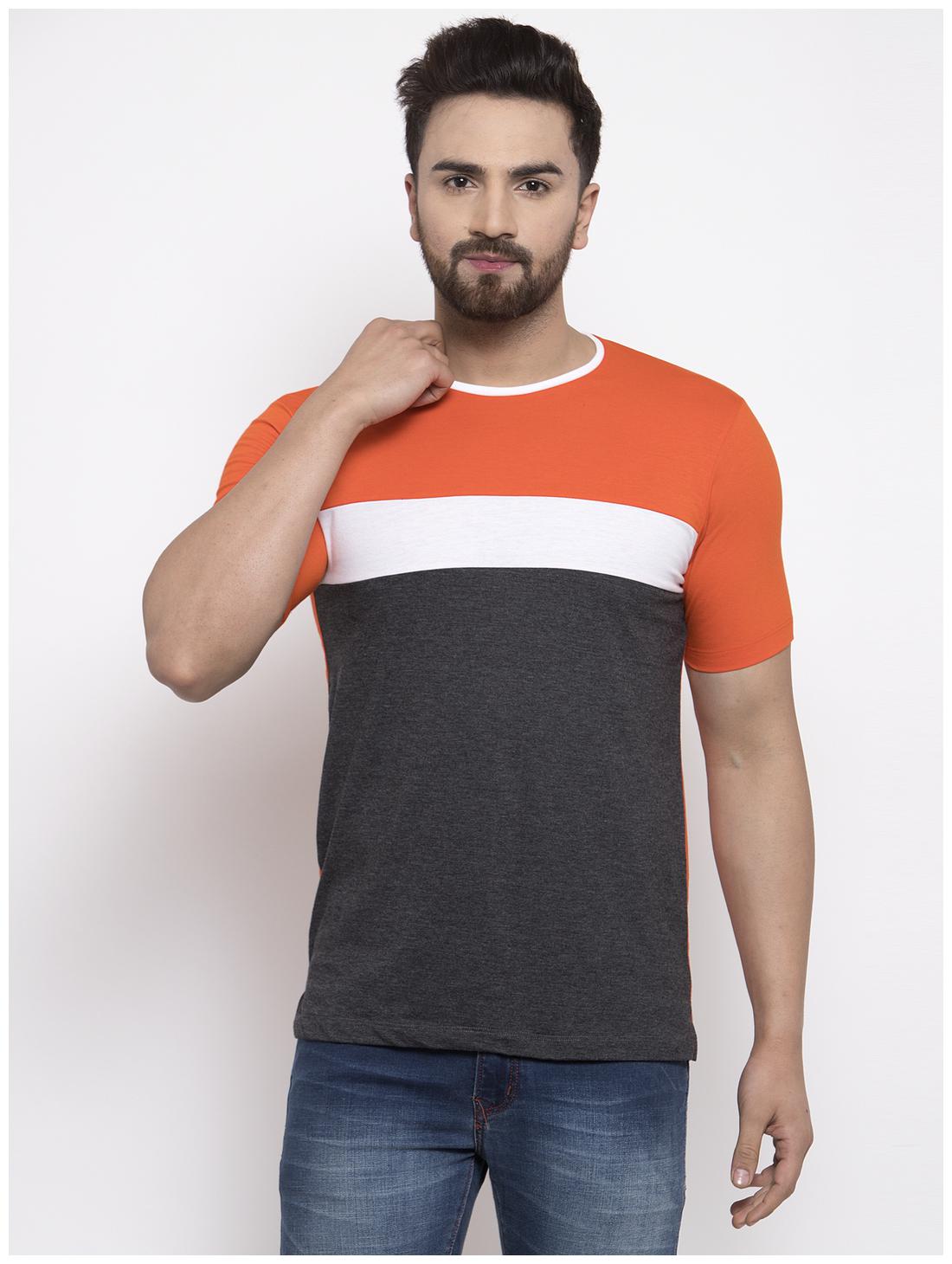 

Kalt Men Multi Regular fit Cotton Blend Round neck T-Shirt - Pack Of 1