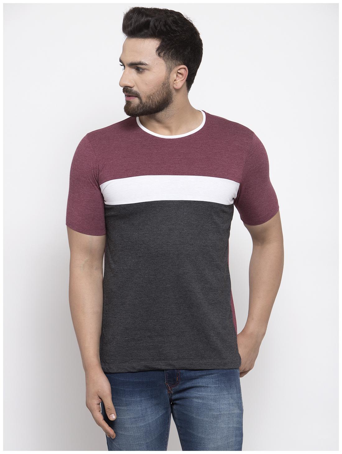 

Kalt Men Multi Regular fit Cotton Blend Round neck T-Shirt - Pack Of 1