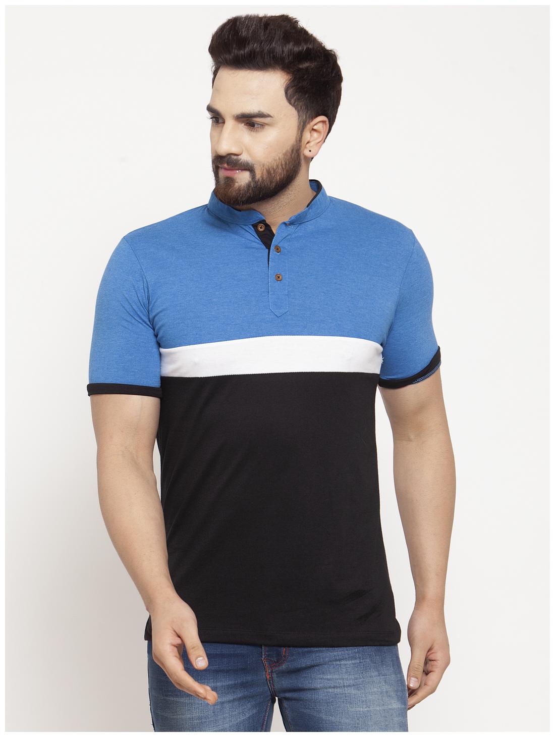 

Kalt Men Multi Regular fit Cotton Blend Henley neck T-Shirt - Pack Of 1
