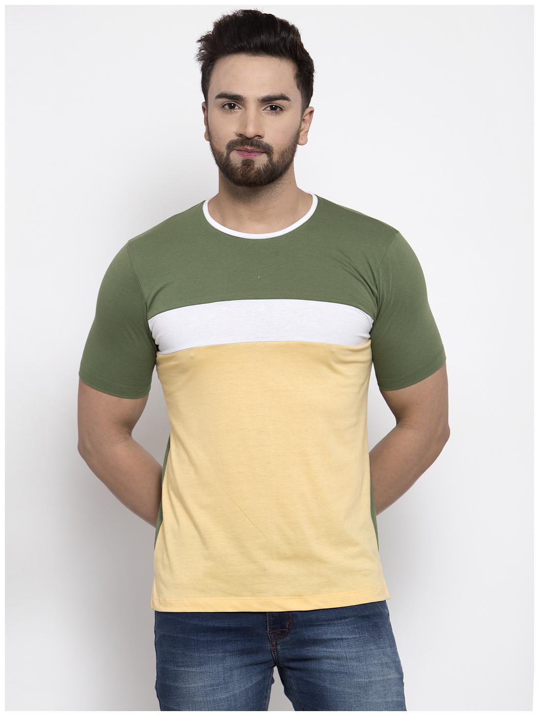 

Kalt Men Multi Regular fit Cotton Blend Round neck T-Shirt - Pack Of 1