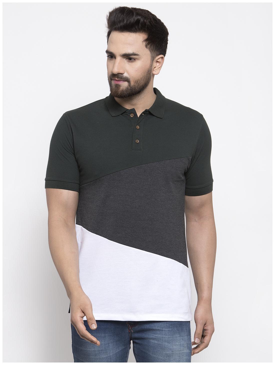 

Kalt Men Multi Regular fit Cotton Blend Polo collar T-Shirt - Pack Of 1