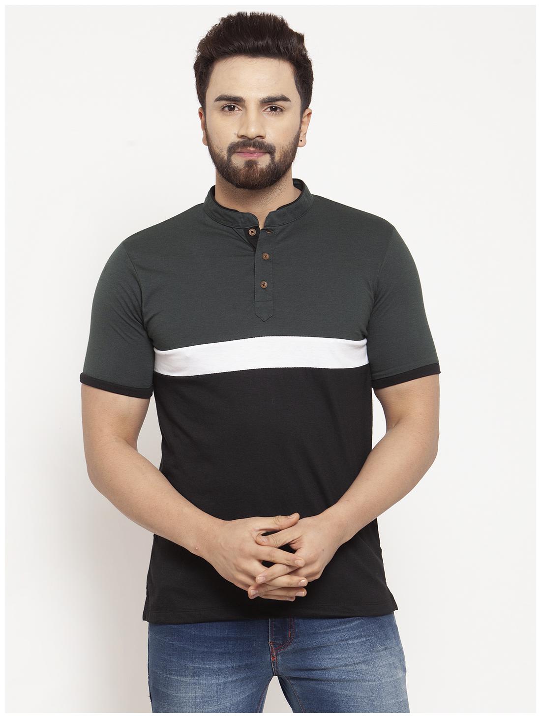 

Kalt Men Multi Regular fit Cotton Blend Henley neck T-Shirt - Pack Of 1