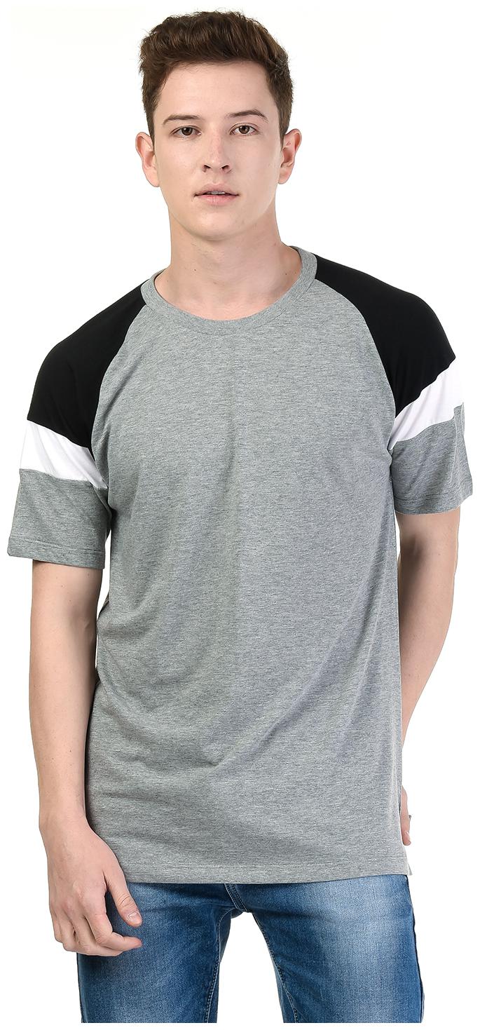 

Kalt Men Light Grey Colour Half Sleeves Round Neck Cotton Blend T-Shirt
