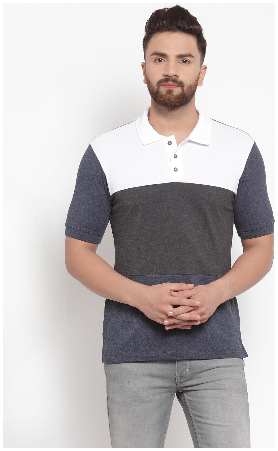 

Kalt Men Multi Regular fit Cotton Blend Polo collar T-Shirt - Pack Of 1