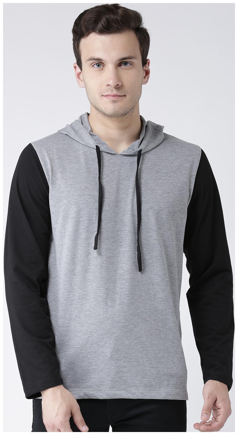 

Kalt Men s Dual Colour Full Sleeves Cotton Blend Hoodie