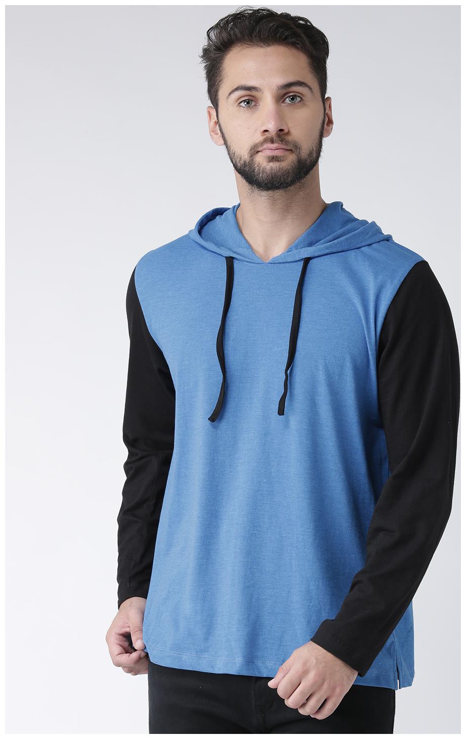 

Kalt Men s Dual Colour Full Sleeves Cotton Blend Hoodie