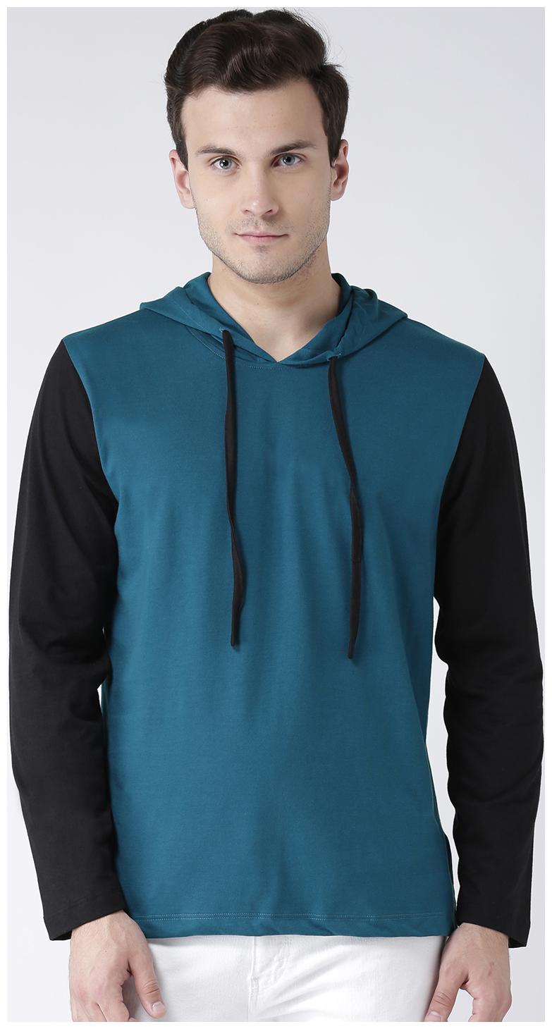 

Kalt Men s Dual Colour Full Sleeves Cotton Blend Hoodie