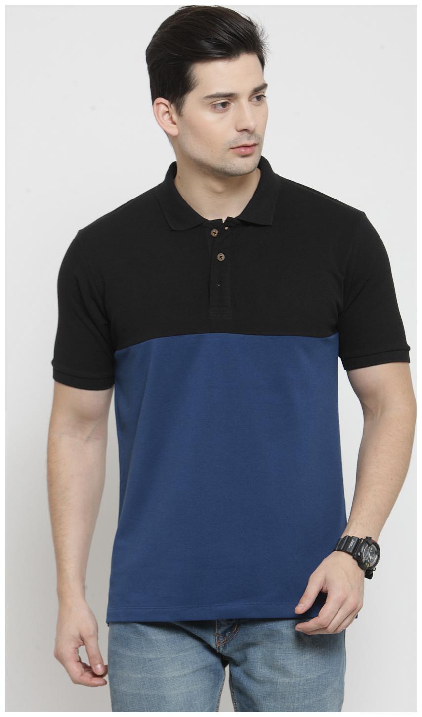 

Kalt Men Blue Regular fit Cotton Blend Polo collar T-Shirt - Pack Of 1
