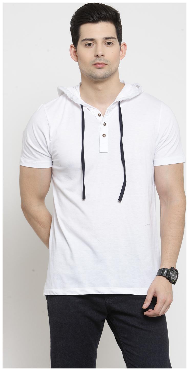 

Kalt Men White Regular fit Cotton Blend Henley neck T-Shirt - Pack Of 1