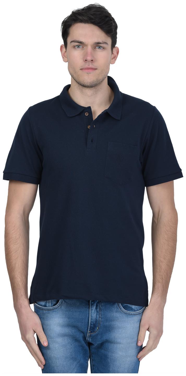 

Kalt Men s Plain Half Sleeves Polo Neck Cotton Blend T-Shirt