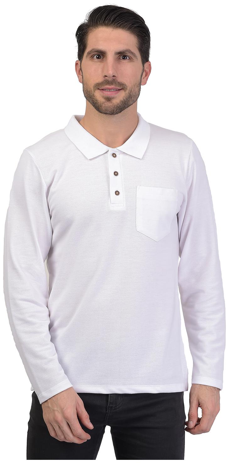 

Kalt Men White Regular fit Cotton Blend Polo collar T-Shirt - Pack Of 1