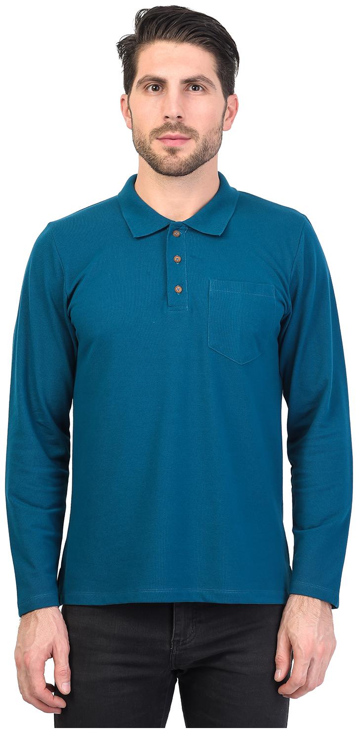 

Kalt Men Blue Regular fit Cotton Blend Polo collar T-Shirt - Pack Of 1