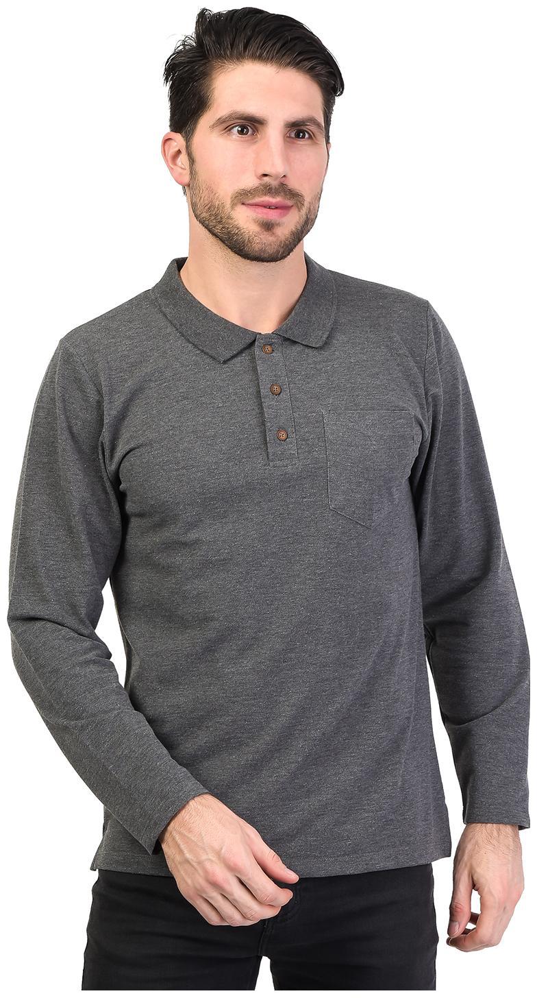 

Kalt Men Grey Regular fit Cotton Blend Polo collar T-Shirt - Pack Of 1