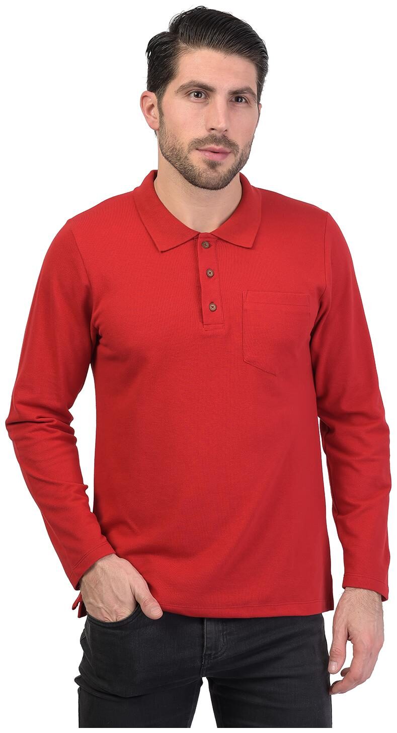 

Kalt Men Red Regular fit Cotton Blend Polo collar T-Shirt - Pack Of 1