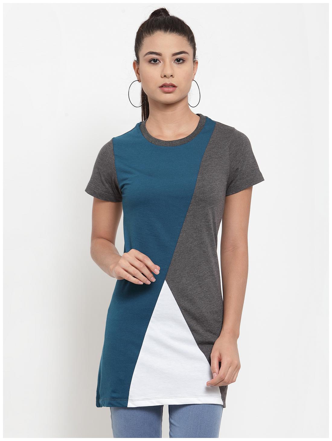 

Kalt Women Blended Colourblocked A Line Assorted