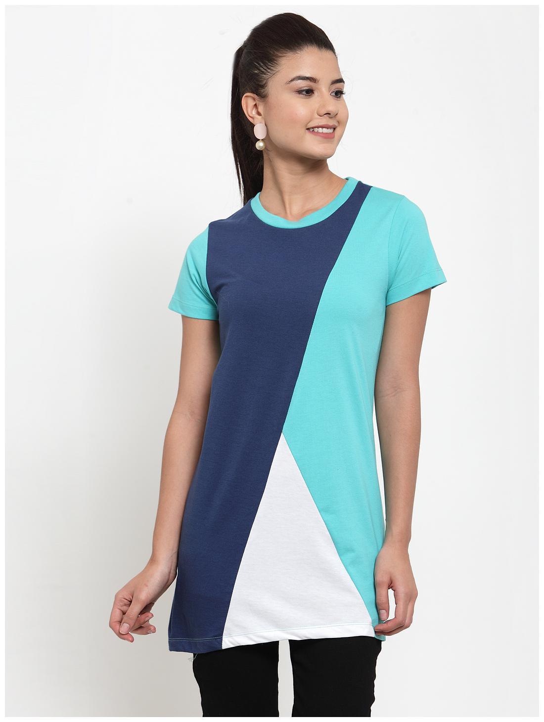 

Kalt Women Blended Colourblocked A Line Multi