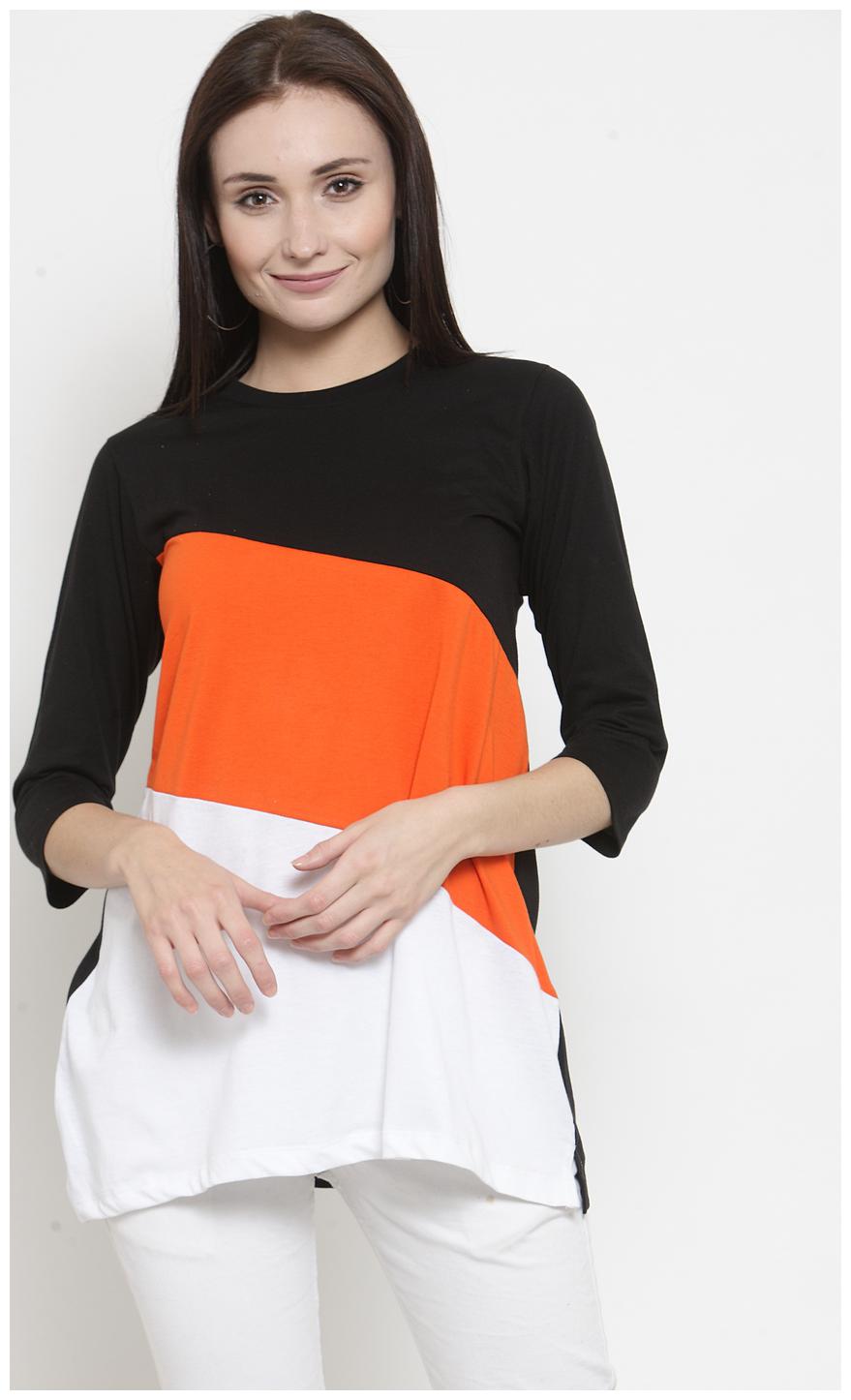 

Kalt Women Blended Striped Tops Tunics Multi