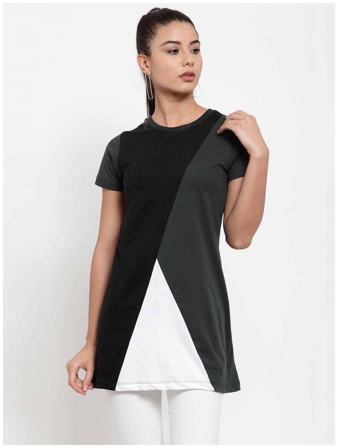 

Kalt Women Blended Colourblocked A Line Multi