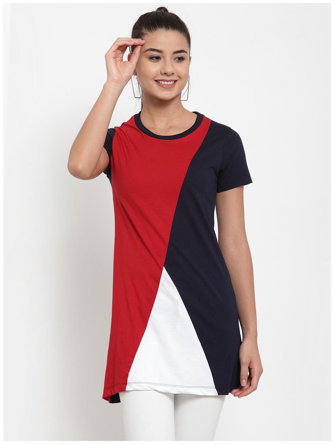 

Kalt Women Blended Colourblocked A Line Assorted